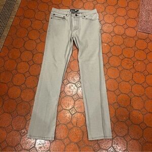 RSQ New York Slim Straight Men's Jeans in Light Gray 32 x 34 dark stitching